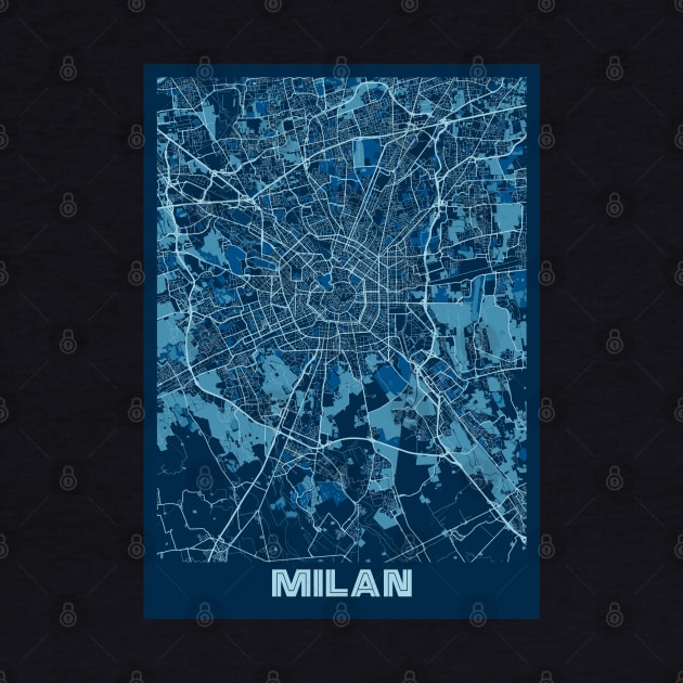 Milan - Italy Peace City Map by tienstencil